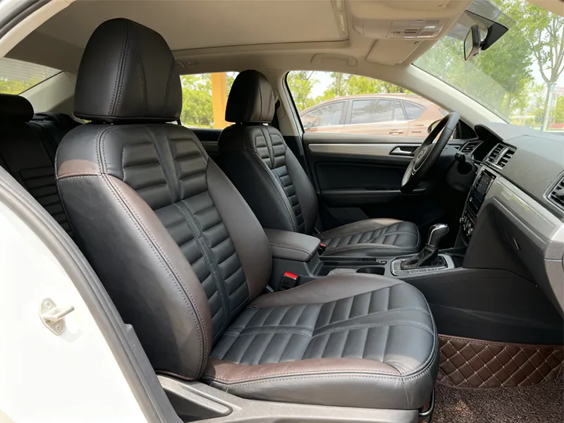 Two Color Genuine Leather Car Seat Cover