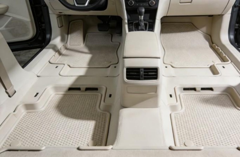 Raised-Edge Spill-Proof Floor Mats